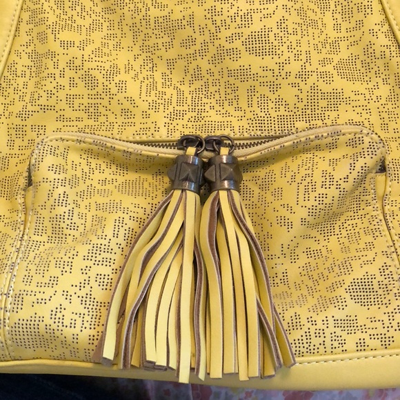 Jessica Simpson Bags Jessica Simpson Yellow Purse With Leopard